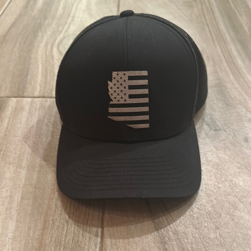 Black Arizona state logo adjustable hat